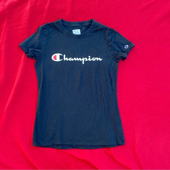 Champion Script Logo Women's Tee Size XS